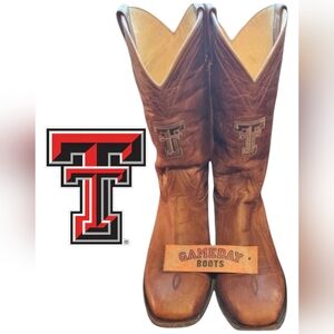 👆TEXAS TECH👆 NCAA GAMEDAY Western Cowboy Boots- Men's 10 1/2 D